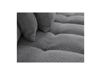 Anakin - Panoramic Convertible Sofa with Storage - Bouclé Fabric - 10 Cushions