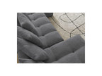 Anakin - Panoramic Convertible Sofa with Storage - Bouclé Fabric - 10 Cushions