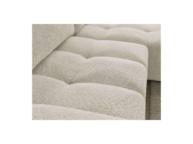 Canapé D'Angle Convertible Réversible Coffre - Anakin - Tissu Bouclette - 2 Coussins