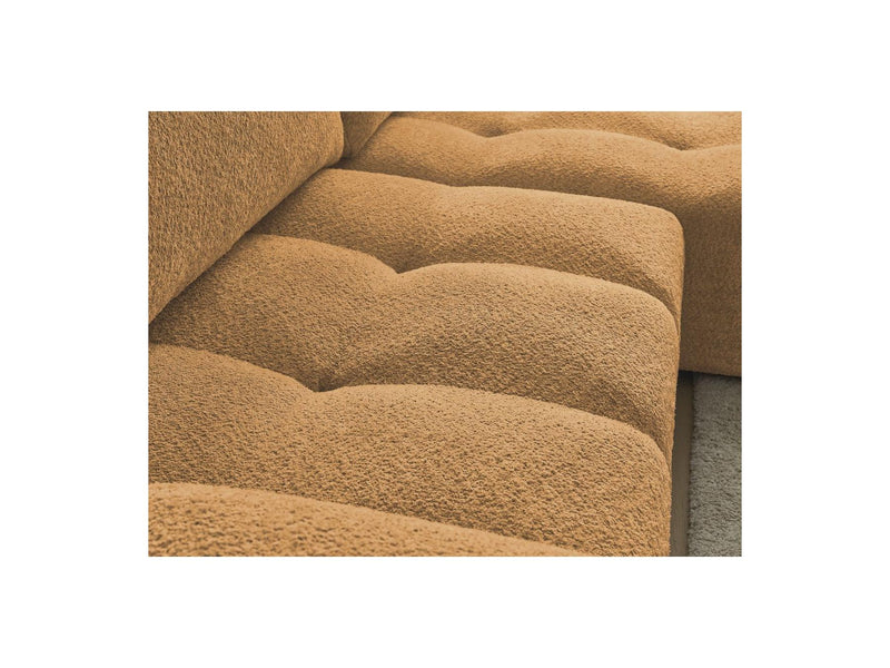 Canapé D'Angle Convertible Réversible Coffre - Anakin - Tissu Bouclette - 2 Coussins