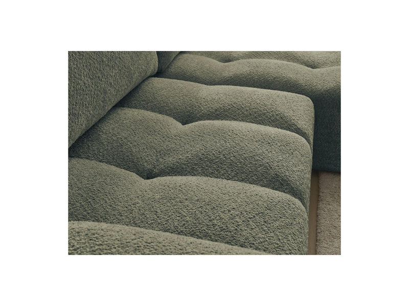 Canapé D'Angle Convertible Réversible Coffre - Anakin - Tissu Bouclette - 2 Coussins