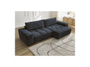 Canapé D'Angle Convertible Réversible Coffre - Anakin - Tissu Bouclette - 2 Coussins