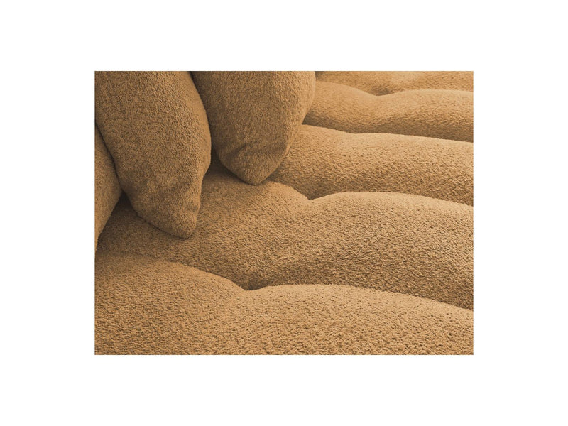 Canapé D'Angle Convertible Réversible Coffre - Anakin - Tissu Bouclette - 6 Coussins