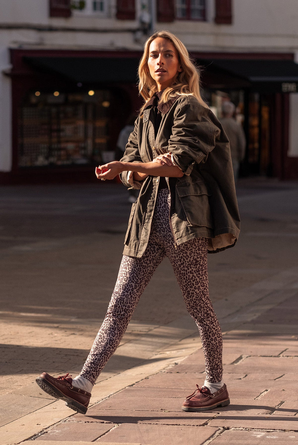 Camille Leo Leggings - Taupe