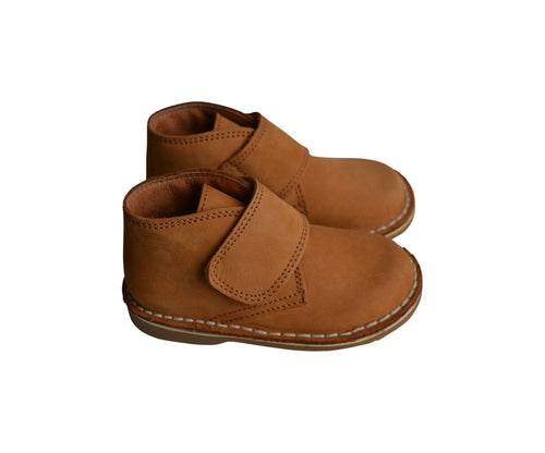 Chaussures Garçon Scratch Derbies Médéric - Nubuck Camel - Garçon