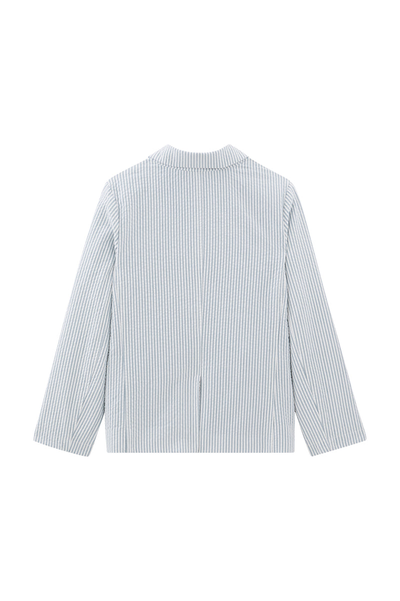 Jacket - Sky Blue And White - Boys