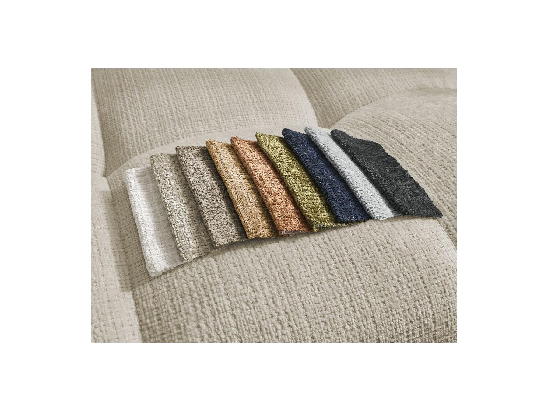 Anakin - Sofá esquinero reversible convertible con arcón - Tejido texturizado - 2 cojines