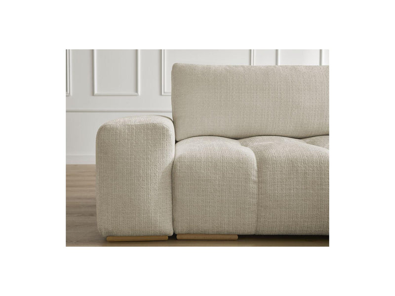 Canapé D'Angle Réversible Convertible Coffre - Anakin - Tissu Texturé - 2 Coussins