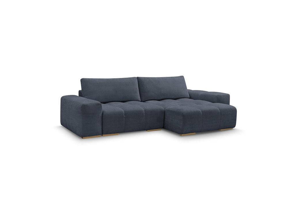 Anakin - Sofá esquinero reversible convertible con arcón - Tejido texturizado - 2 cojines