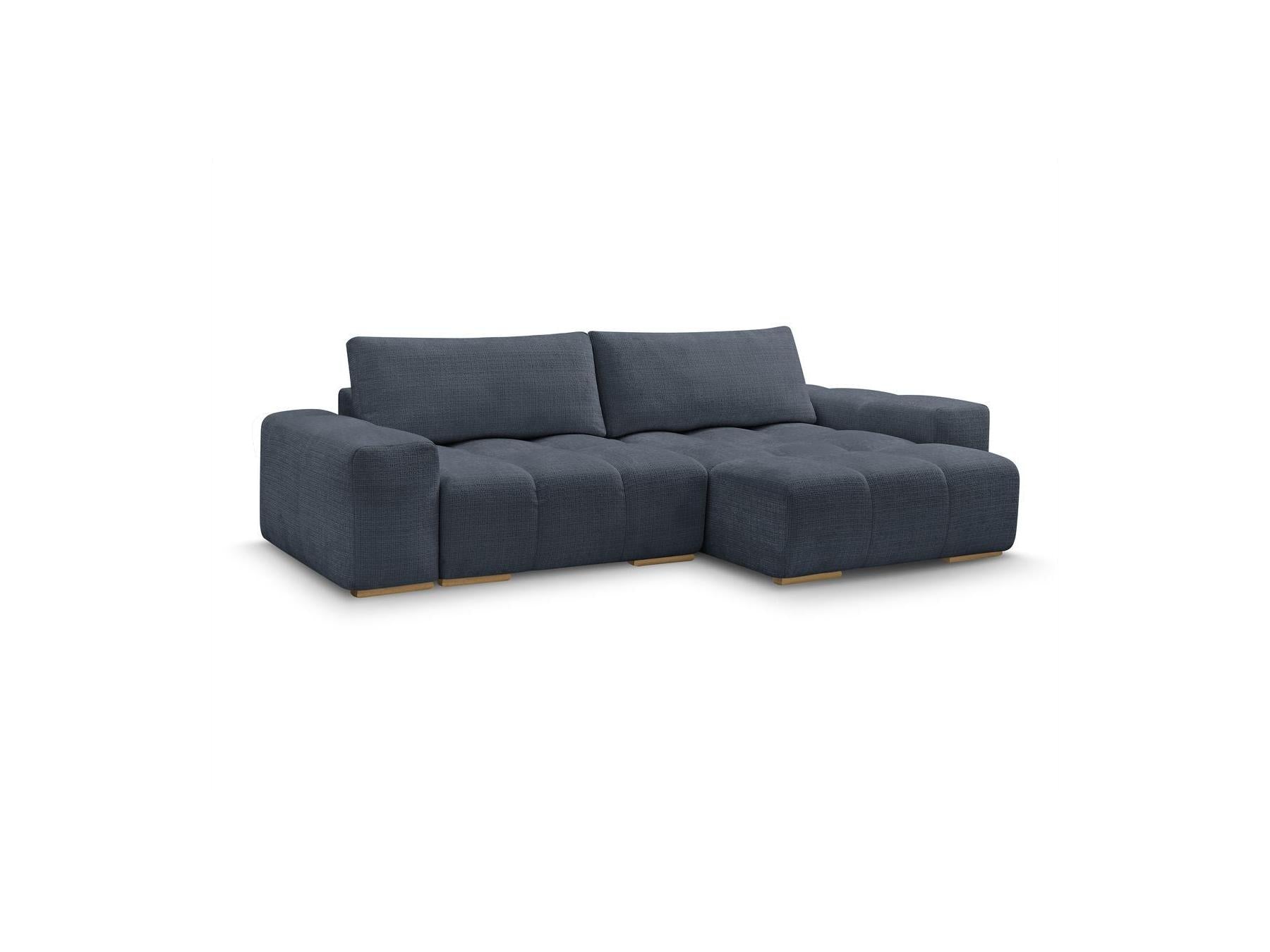 Anakin - Sofá esquinero reversible convertible con arcón - Tejido texturizado - 2 cojines