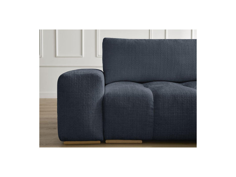 Canapé D'Angle Réversible Convertible Coffre - Anakin - Tissu Texturé - 2 Coussins