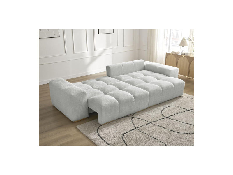 Canapé D'Angle Réversible Convertible Coffre - Anakin - Tissu Texturé - 2 Coussins