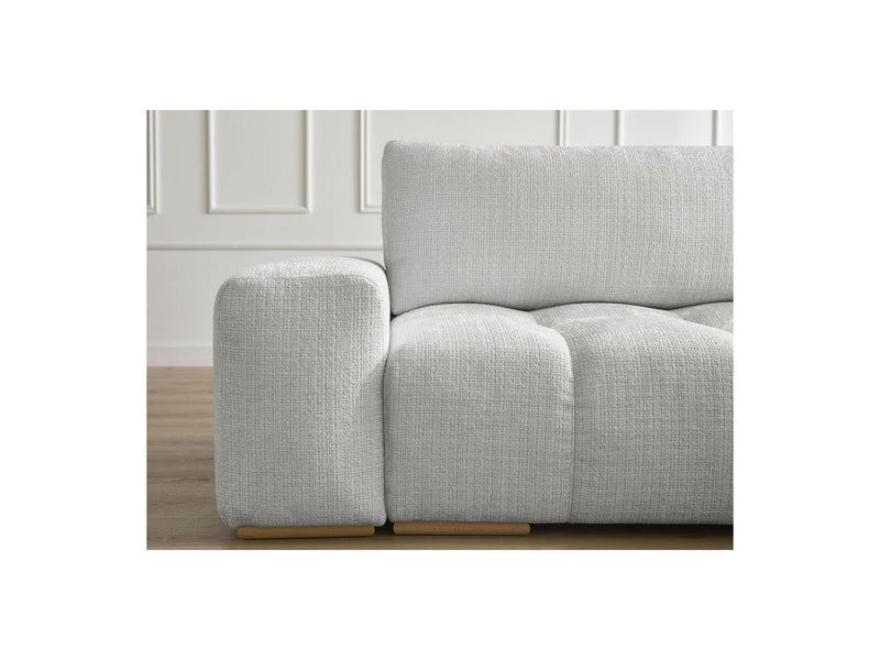 Canapé D'Angle Réversible Convertible Coffre - Anakin - Tissu Texturé - 2 Coussins