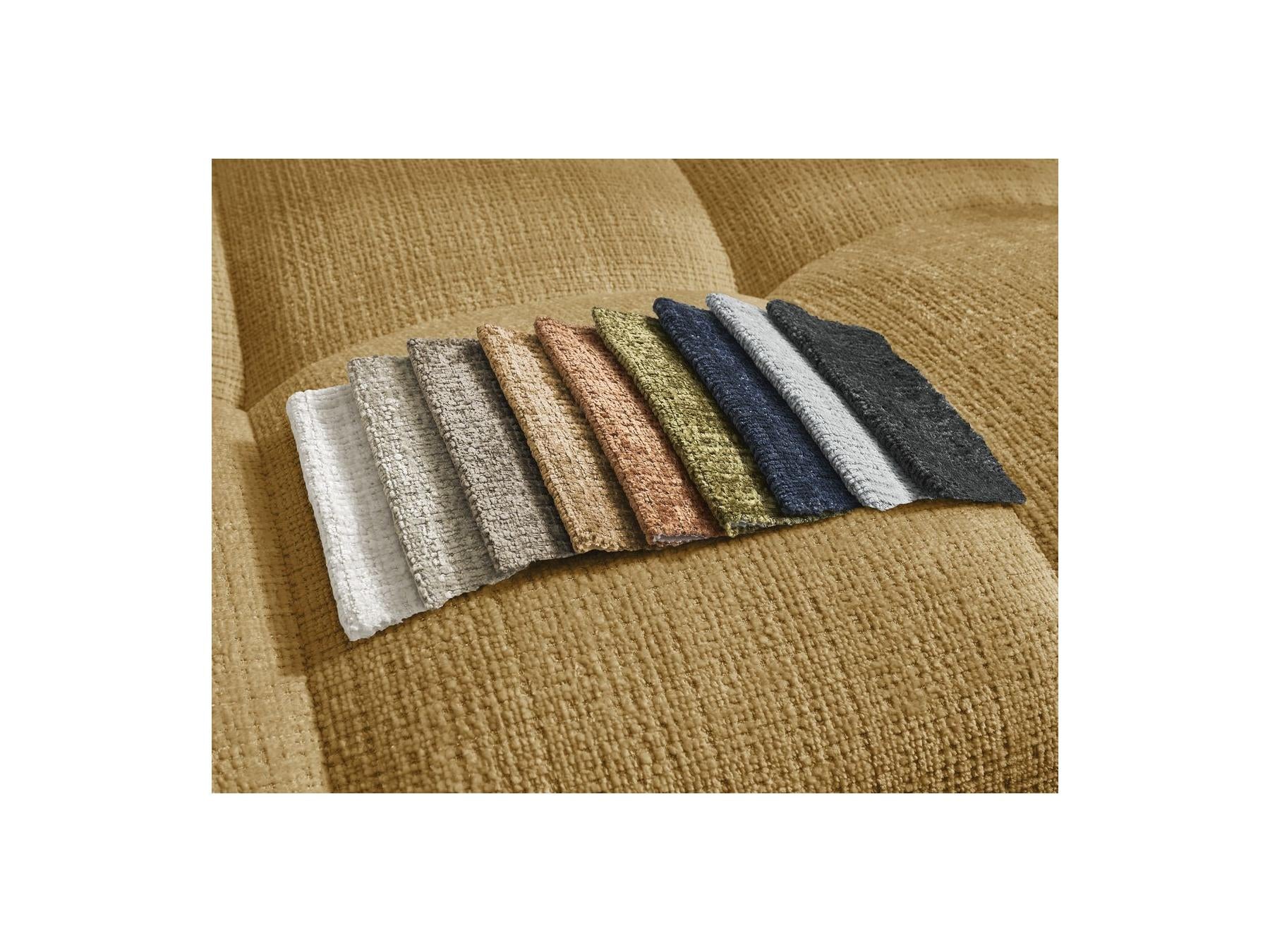 Anakin - Sofá esquinero reversible convertible con arcón - Tejido texturizado - 2 cojines