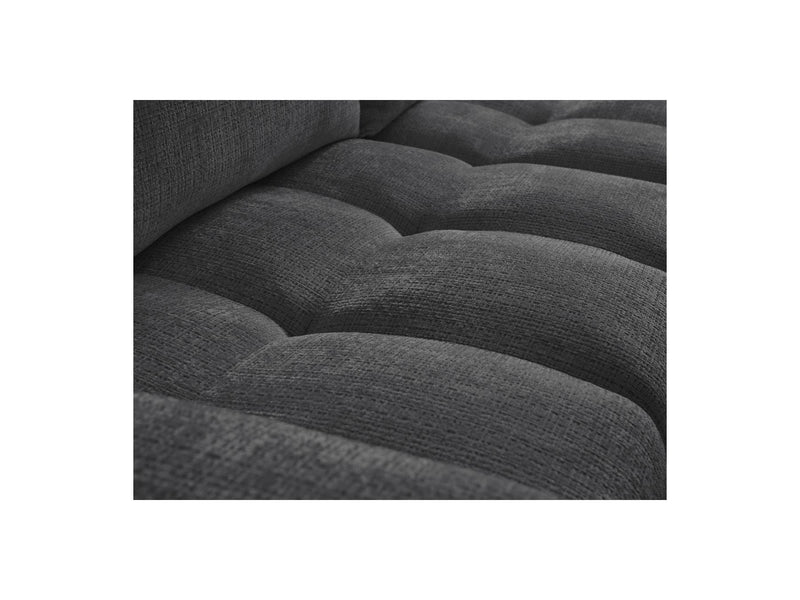 Canapé D'Angle Réversible Convertible Coffre - Anakin - Tissu Texturé - 2 Coussins