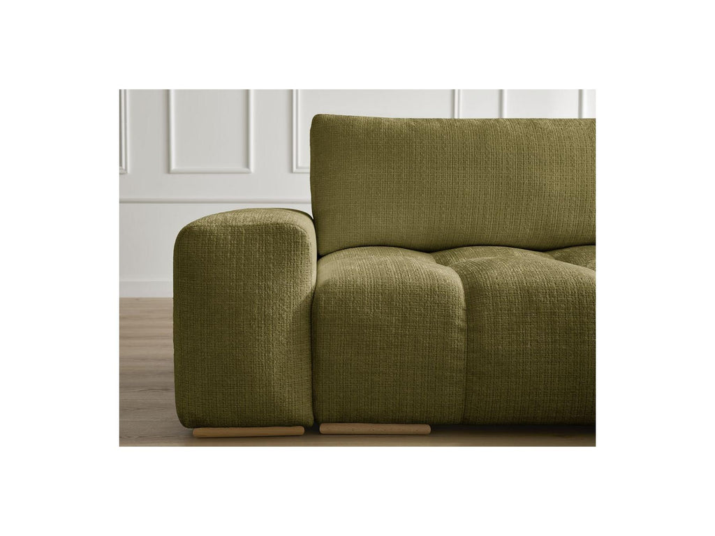 Anakin - Sofá esquinero reversible convertible con arcón - Tejido texturizado - 2 cojines