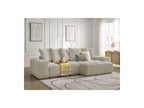 Anakin - Reversible Convertible Corner Sofa with Storage - Textured Fabric - 6 Cushions