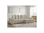Anakin - Reversible Convertible Corner Sofa with Storage - Textured Fabric - 6 Cushions