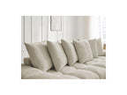 Anakin - Reversible Convertible Corner Sofa with Storage - Textured Fabric - 6 Cushions