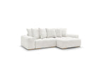 Anakin - Reversible Convertible Corner Sofa with Storage - Textured Fabric - 6 Cushions