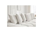 Anakin - Reversible Convertible Corner Sofa with Storage - Textured Fabric - 6 Cushions