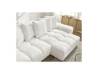 Anakin - Reversible Convertible Corner Sofa with Storage - Textured Fabric - 6 Cushions