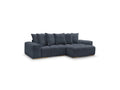 Anakin - Reversible Convertible Corner Sofa with Storage - Textured Fabric - 6 Cushions