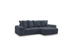 Anakin - Reversible Convertible Corner Sofa with Storage - Textured Fabric - 6 Cushions