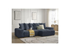 Anakin - Reversible Convertible Corner Sofa with Storage - Textured Fabric - 6 Cushions