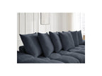 Anakin - Reversible Convertible Corner Sofa with Storage - Textured Fabric - 6 Cushions