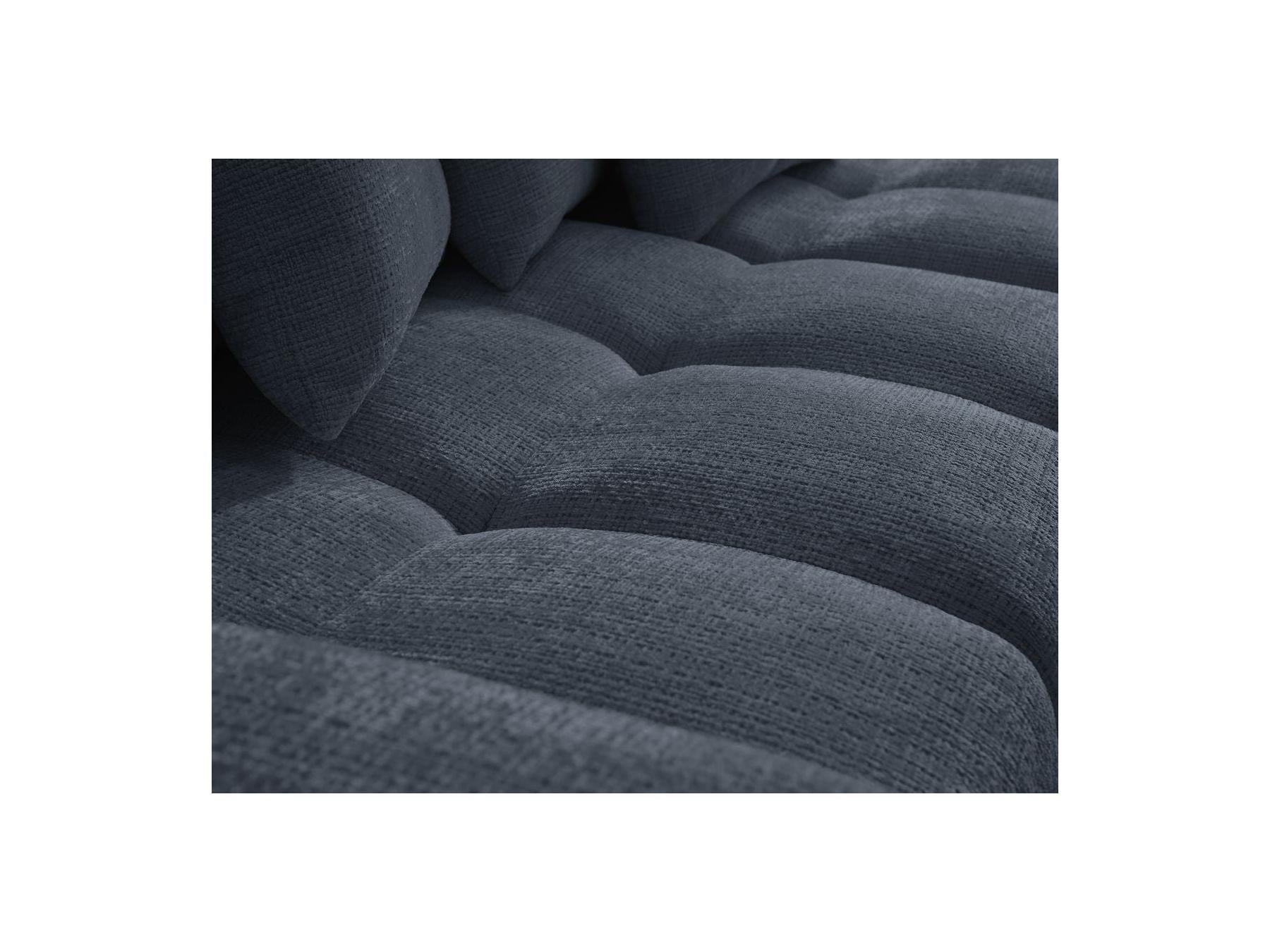 Anakin - Reversible Convertible Corner Sofa with Storage - Textured Fabric - 6 Cushions