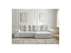 Anakin - Reversible Convertible Corner Sofa with Storage - Textured Fabric - 6 Cushions