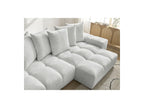 Anakin - Reversible Convertible Corner Sofa with Storage - Textured Fabric - 6 Cushions