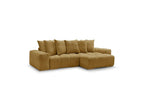 Anakin - Reversible Convertible Corner Sofa with Storage - Textured Fabric - 6 Cushions