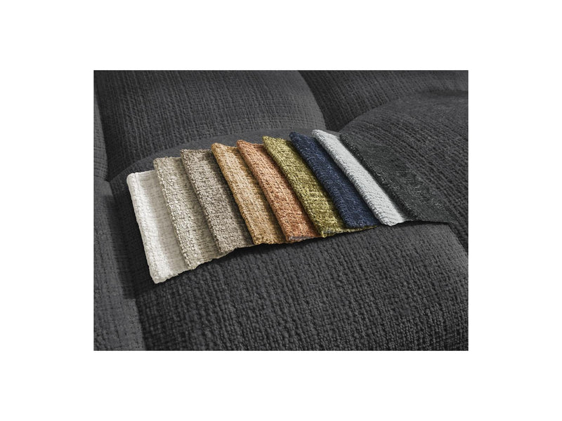 Canapé D'Angle Réversible Convertible Coffre - Anakin - Tissu Texturé - 6 Coussins