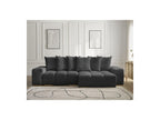 Anakin - Reversible Convertible Corner Sofa with Storage - Textured Fabric - 6 Cushions