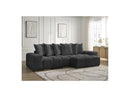 Canapé D'Angle Réversible Convertible Coffre - Anakin - Tissu Texturé - 6 Coussins
