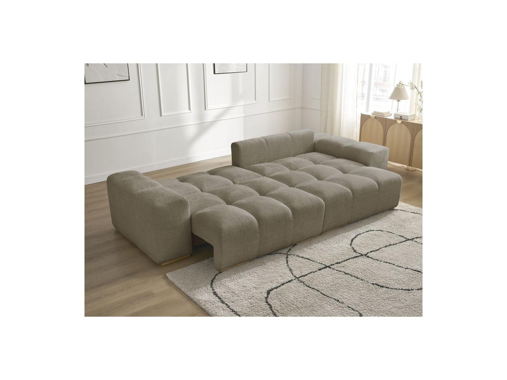 Anakin - Reversible Convertible Corner Sofa with Storage - Textured Fabric - 6 Cushions