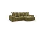 Anakin - Reversible Convertible Corner Sofa with Storage - Textured Fabric - 6 Cushions