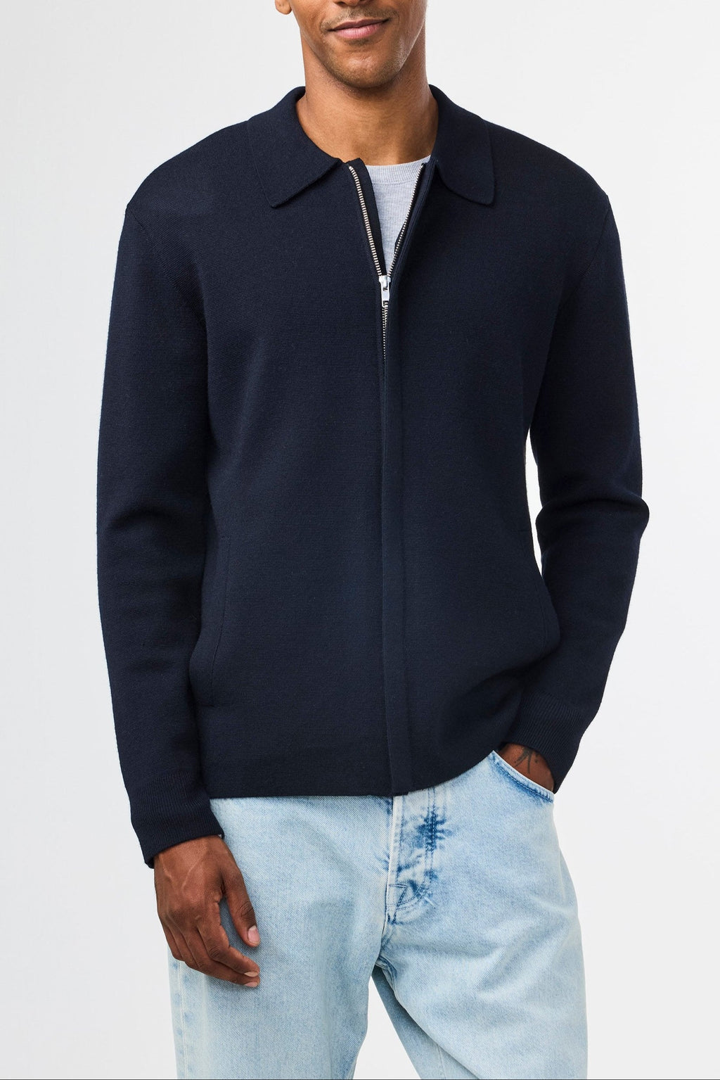 Chaleco Kenny Full Zip - Deep Navy