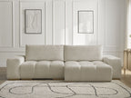 Anakin - Canapé D'Angle Réversible - Tissu Texturé - 2 Coussins