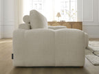 Anakin - Canapé D'Angle Réversible - Tissu Texturé - 2 Coussins