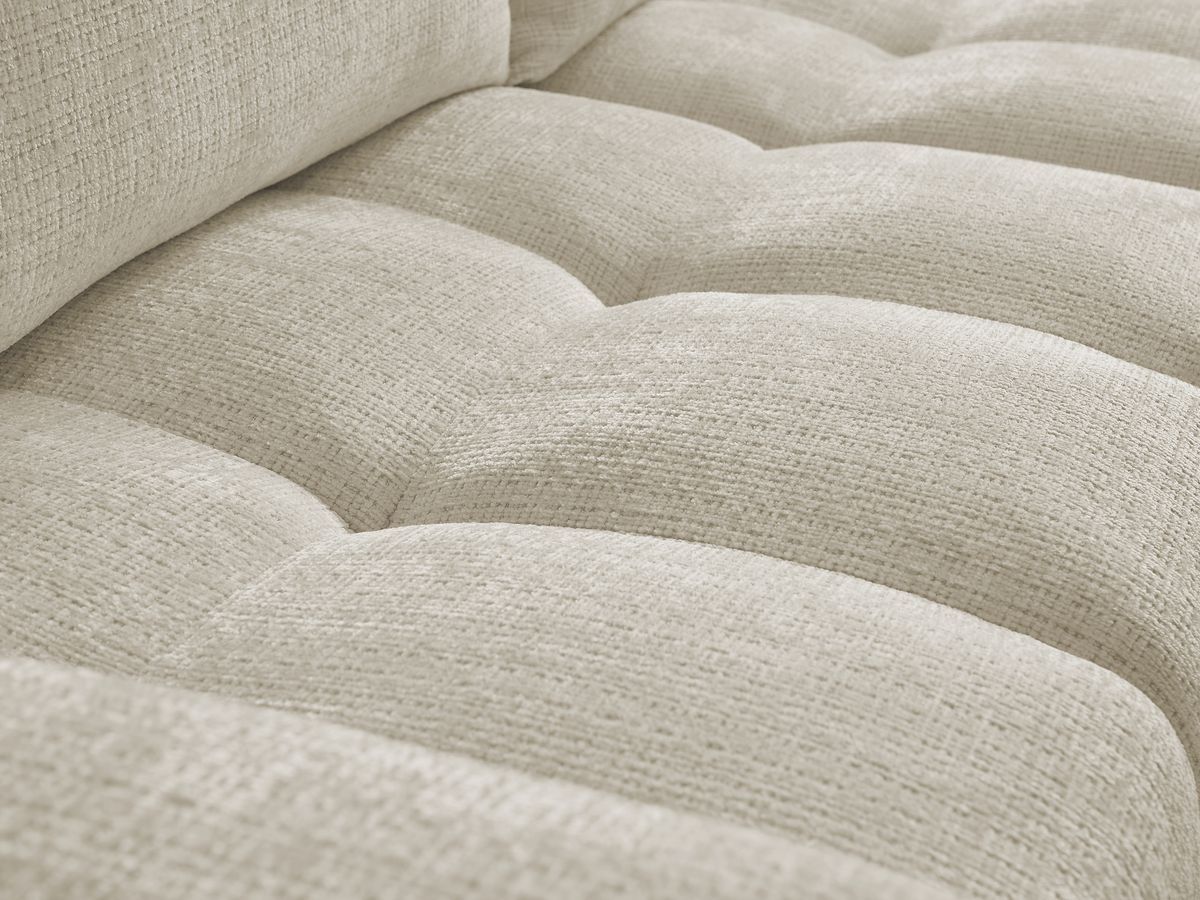 Anakin - Canapé D'Angle Réversible - Tissu Texturé - 2 Coussins