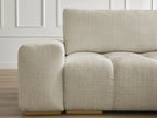 Anakin - Canapé D'Angle Réversible - Tissu Texturé - 2 Coussins