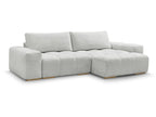 Anakin - Canapé D'Angle Réversible - Tissu Texturé - 2 Coussins