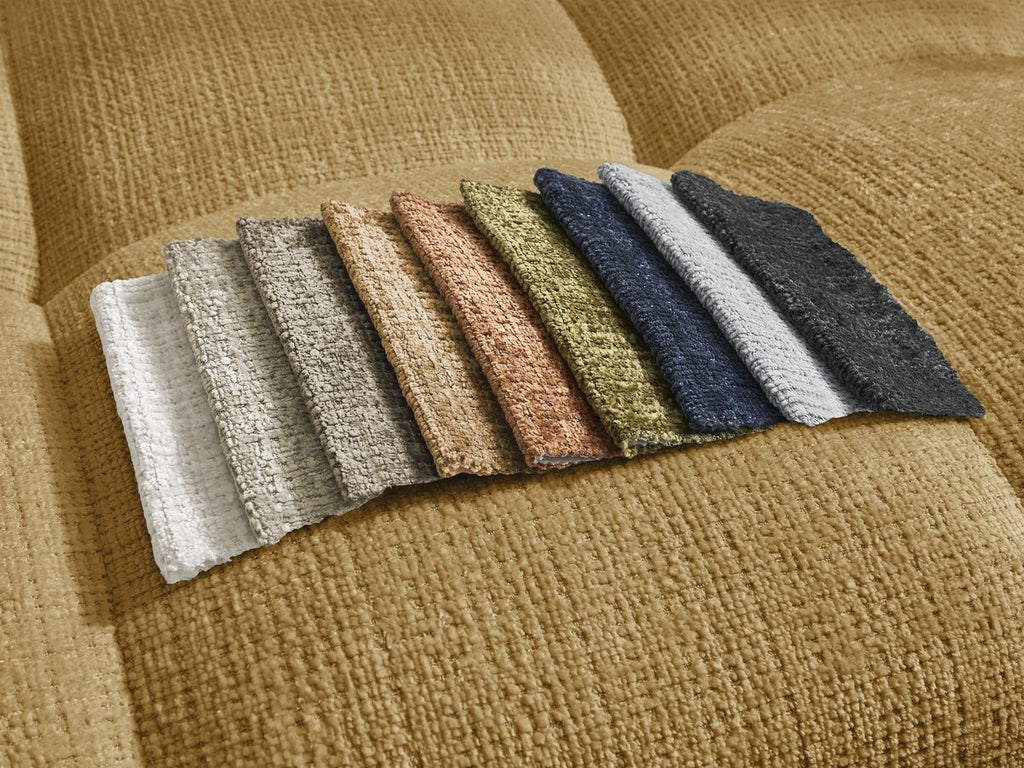 Anakin - Canapé D'Angle Réversible - Tissu Texturé - 2 Coussins