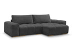 Anakin - Canapé D'Angle Réversible - Tissu Texturé - 2 Coussins