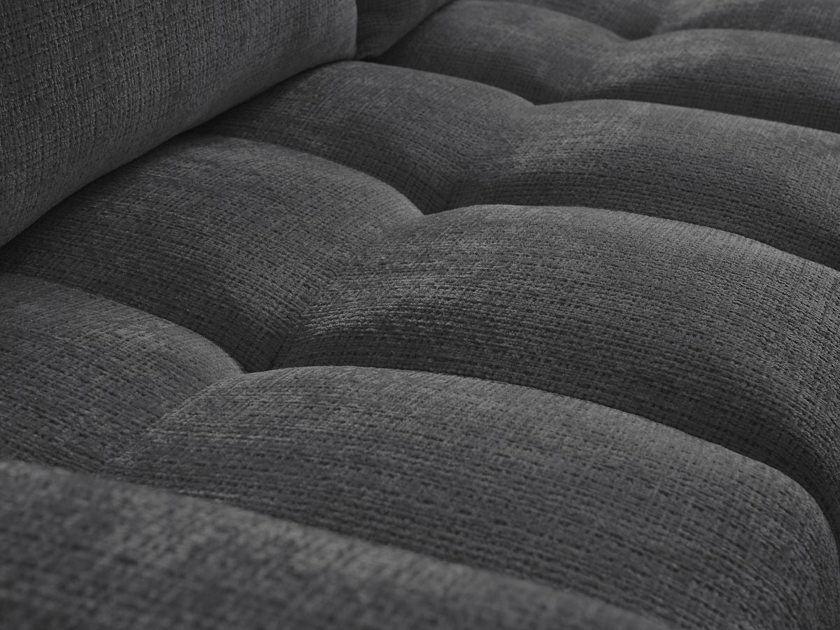 Anakin - Canapé D'Angle Réversible - Tissu Texturé - 2 Coussins