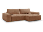 Anakin - Canapé D'Angle Réversible - Tissu Texturé - 2 Coussins