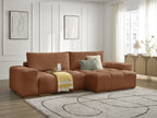 Anakin - Canapé D'Angle Réversible - Tissu Texturé - 2 Coussins